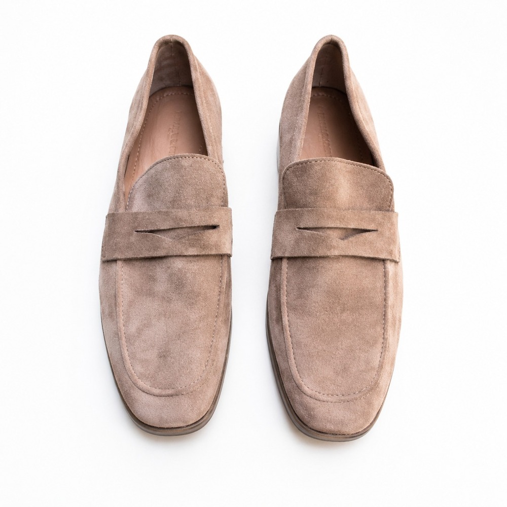 Ferro Aldo Shoes Men's Size 11 Brown Suede Dylan Classic Penny Loafers
